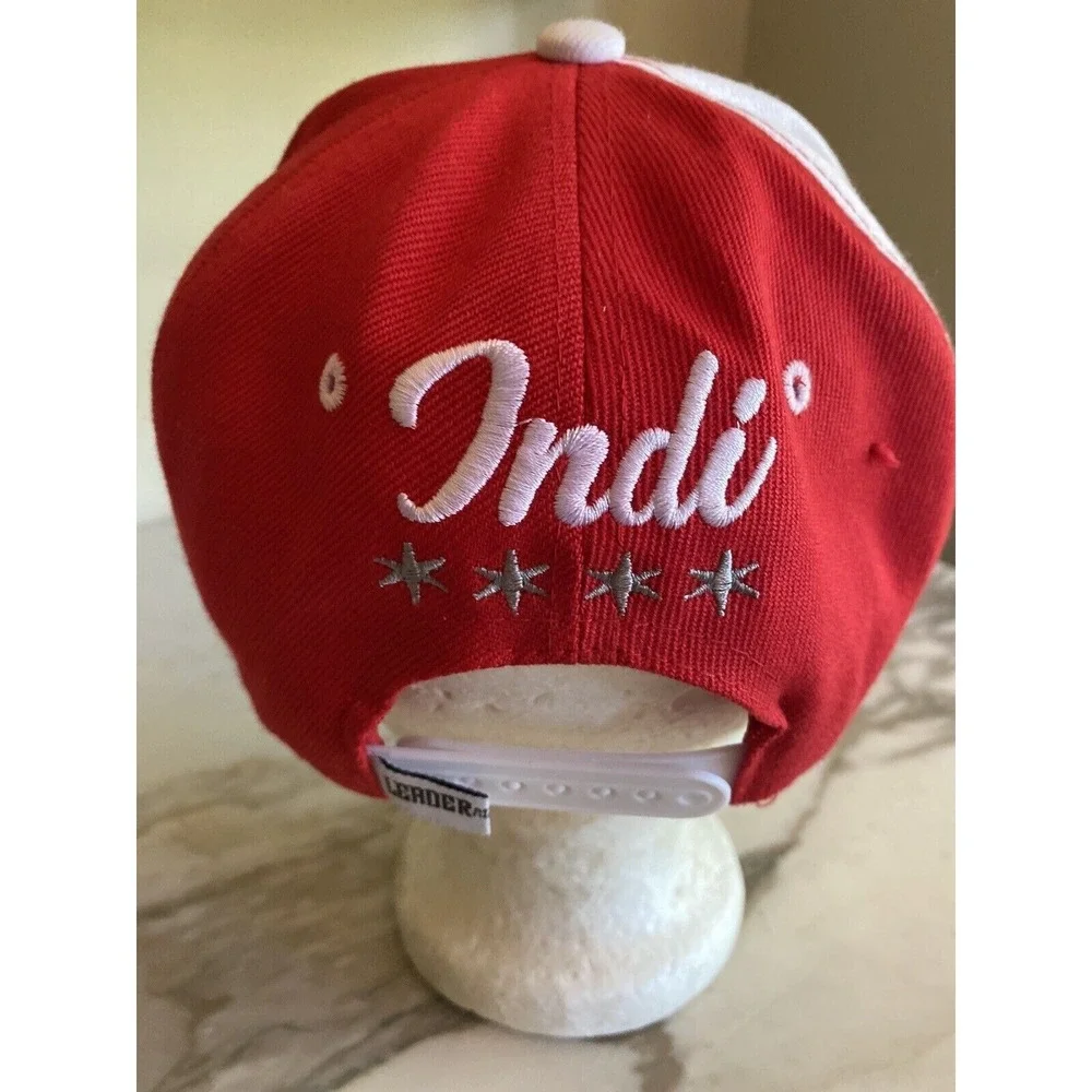 Leader of the Game Indiana Naptown Snapback‎ Hat Red White Indianapolis Cap